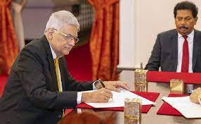 रानिल विक्रमसिंघे ने श्रीलंका के राष्ट्रपति के रूप में शपथ ली