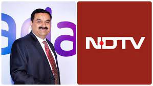 अदाणी समूह ने NDTV में 29.18% का अधिग्रहण किया