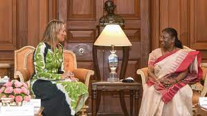 राष्ट्रपति द्रौपदी मुर्मू ने नीदरलैंड की रानी मैक्सिमा से मुलाकात की